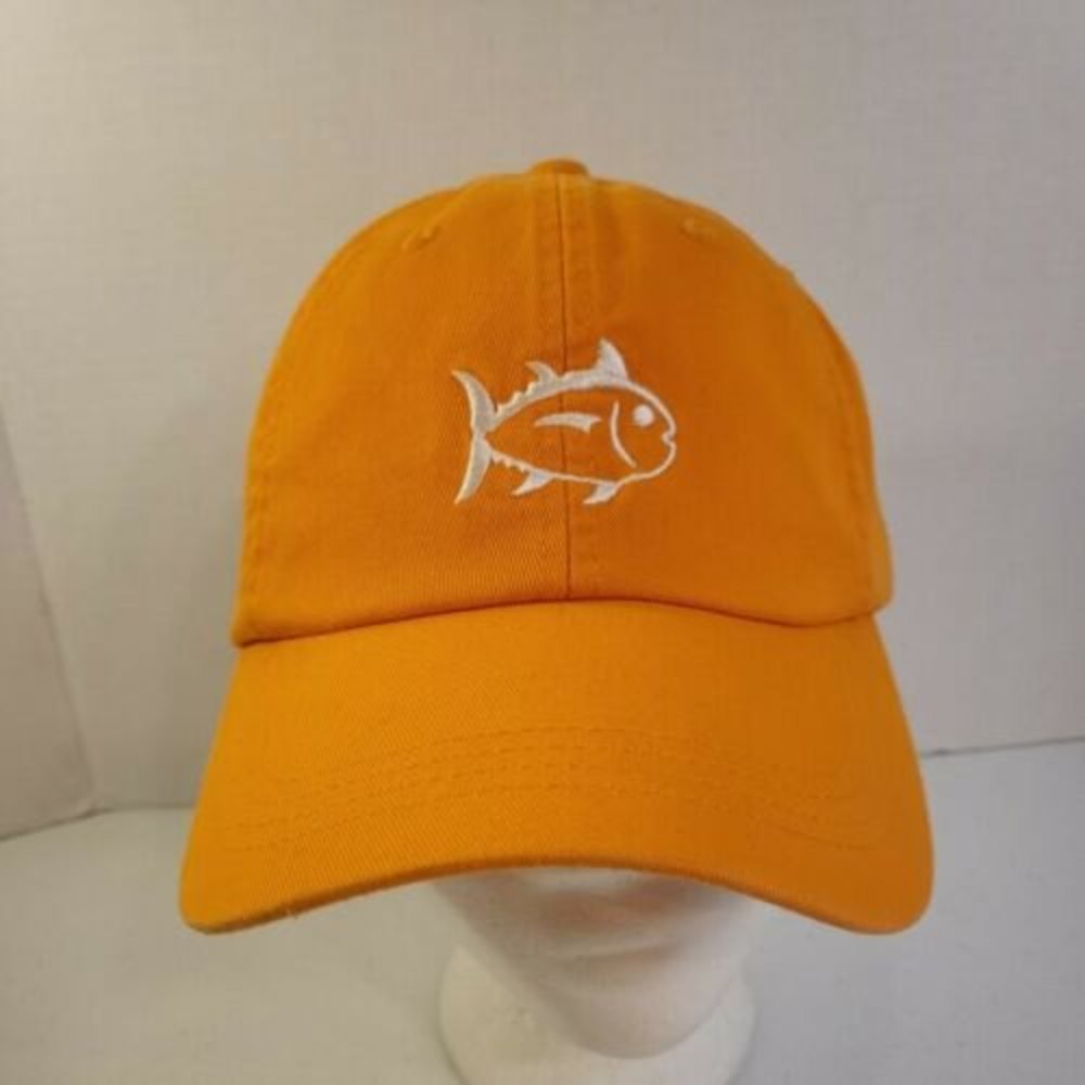 Southern Tide Orange Adjustable Fish Hat